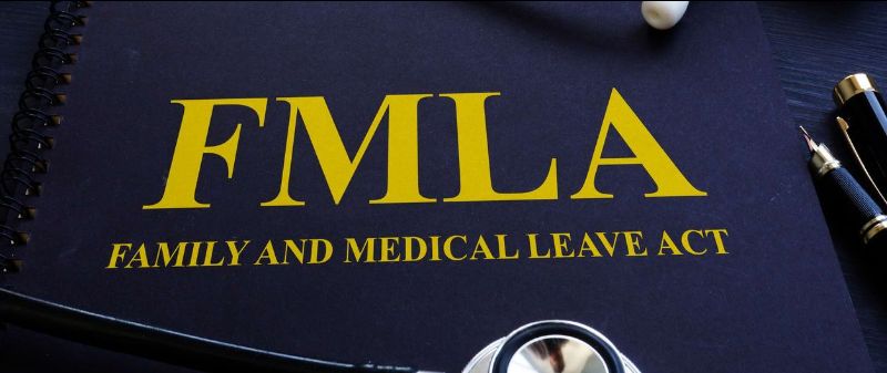 Family and Medical Leave Act label on folder